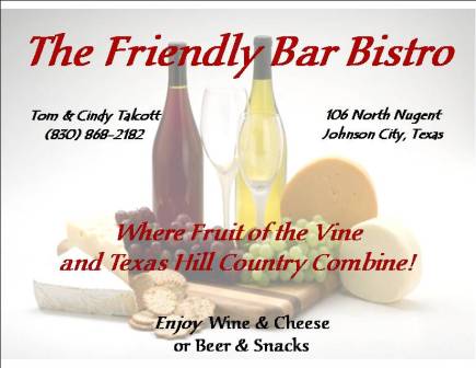Wine Bar, local micro-beers & live music