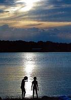 Inks Lake Sunset Girl-KDry