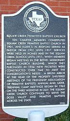 Squaw Creek Historical Marker