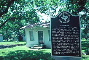 Gruene Historical Marker