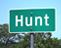 Hunt Road Sign