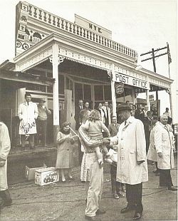 LBJ at Hye Post Office. Click to enlarge LBJ at Hye Post Office