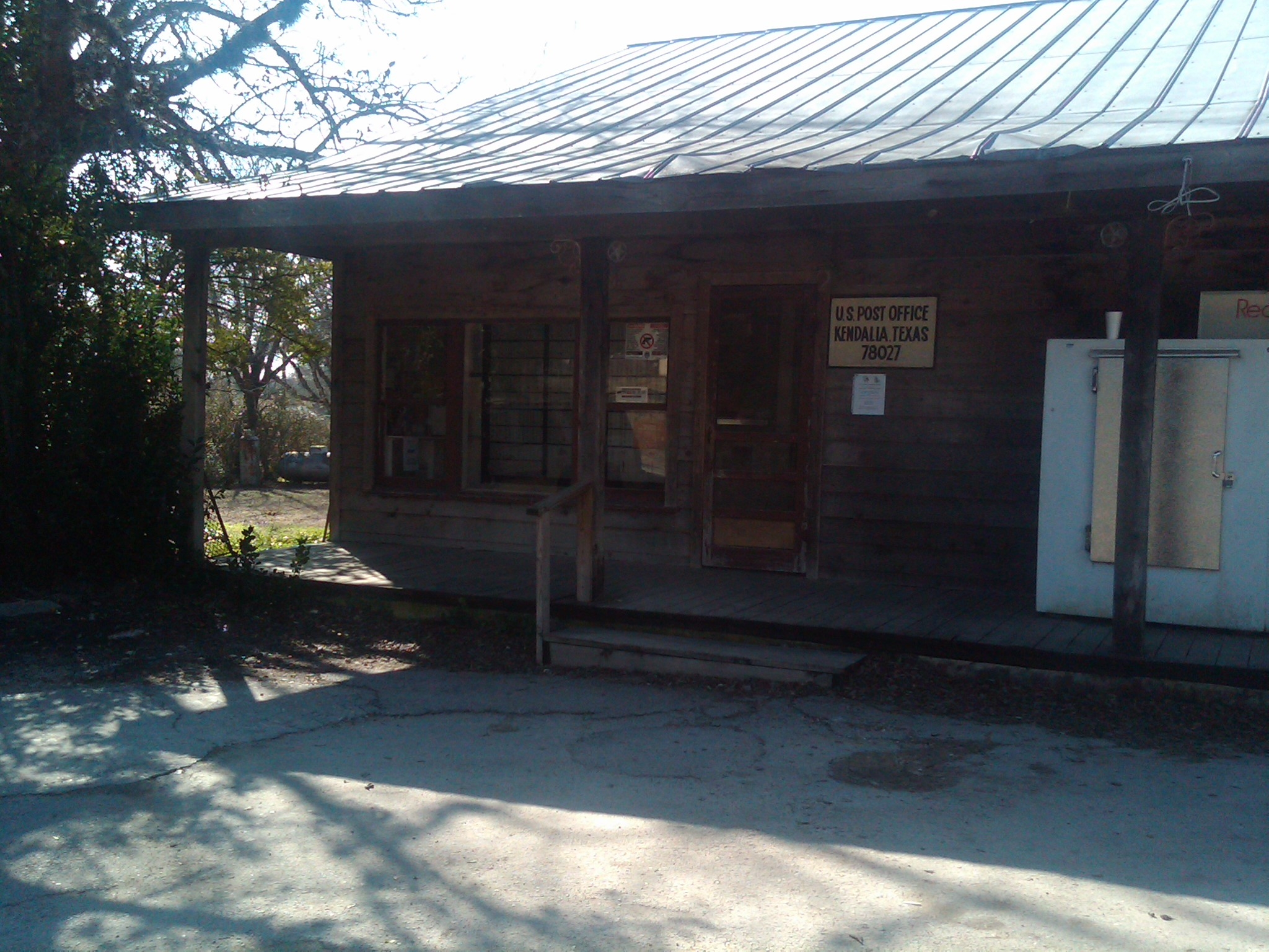 Kendalia Post Office, by G. Cofran, 1/21/2010. Click to enlarge. Kendalia Post Office