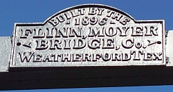 Beveridge Bridge Name Plate-San Saba