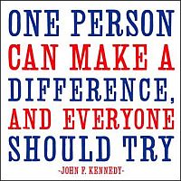 One Person Can Make A Difference