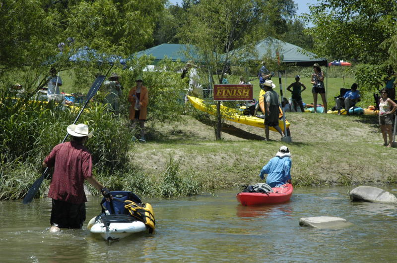 COMING ASHORE - Ah, dry land!